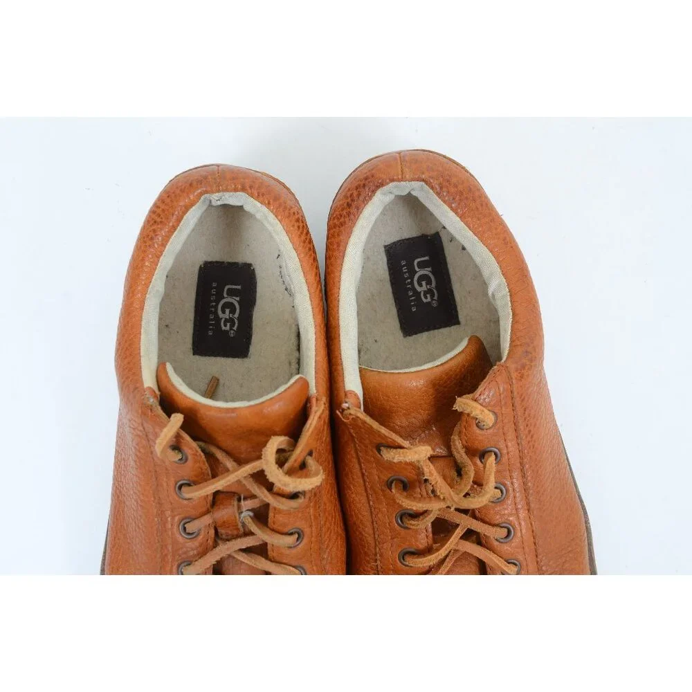 UGG Australia Men's 10.5M Kolman Leather Sneaker Low-top Lace Up Preppy Nautical